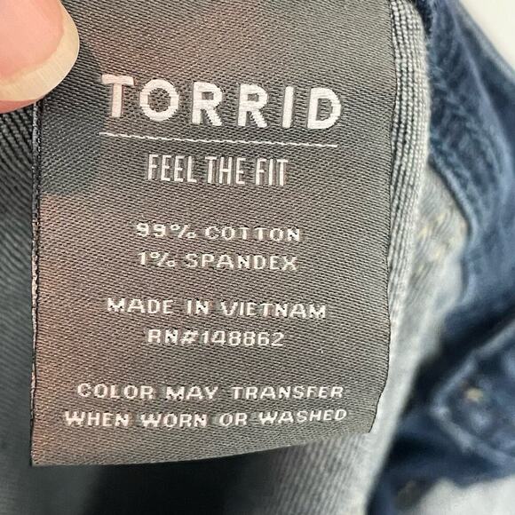 Torrid mid rise flare jeans size 20 - Picture 9 of 11